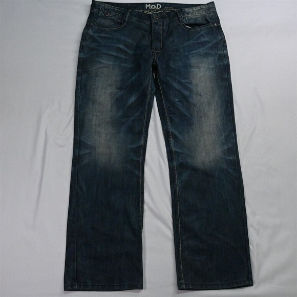 MOD Miracle of Denim 38 x‎ 32 Joshua Bootcut Dark Rinse Denim Jeans - Picture 1 of 7